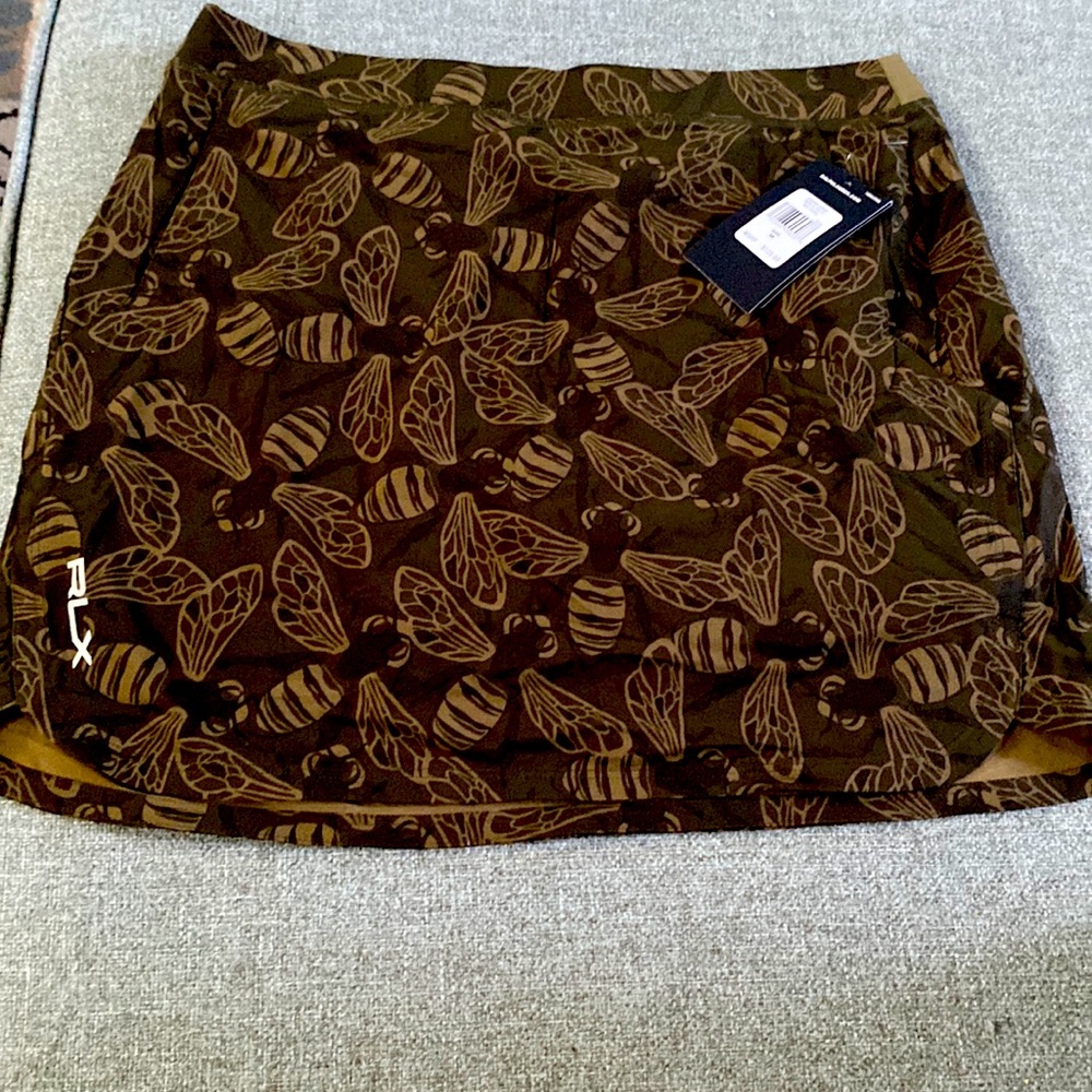 RLX Ralph Lauren Brown Printed Mini Skirt